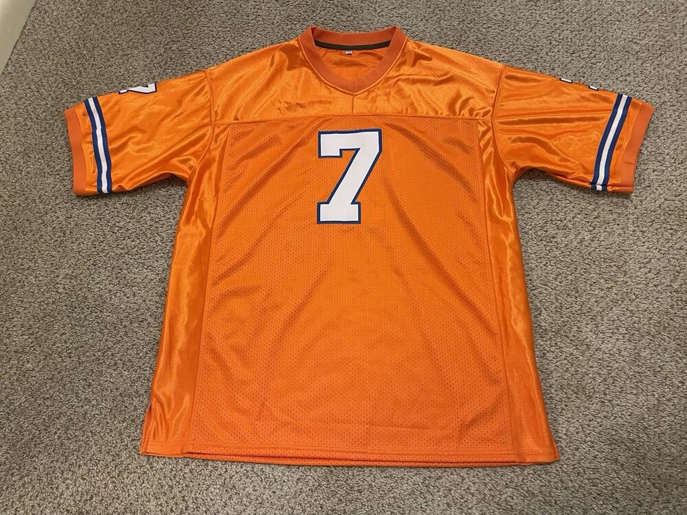 Vintage Orange Denver Broncos Elway Jersey Men’s Size XL Stitched NFL Football